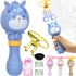 Літаючий генератор мильних бульбашок на запуску Bubble Toy з літаючим пропелером, дитяча іграшка вертушка пускає мильні бульбашки 80мл для дітей