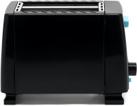 Электрический тостер Bitek BT-263 Black 1000w кухонный горизонтальный электротостер на 2 тоста для хлеба со съёмным поддоном 2 Slice Toaster Черный