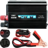Автомобильный инвертор UKC AC/DC 12V-220V 500W, авто преобразователь тока 12В 220В 500Вт (12V 220V)