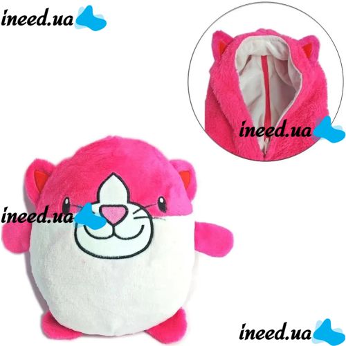 Подушка худи для детей Huggle Pets Hoodie 2 в 1 плед-кофта до 140 см, игрушка трансформер с капюшоном, детская толстовка, игрушка-худи с рукавами 