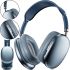 Overhead Wireless Bluetooth Headphones Macaron P9 Max with Aux, Full-size Bluetooth Stereo Headphones with microSD Memory Card Slot, TF Card Blue