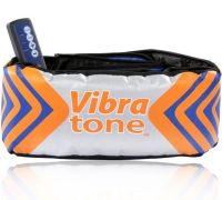 Массажный пояс для похудения Vibra Tone 12W электрический пояс-массажер для живота, боков и бёдер, антицеллюлитный вибромассажер с пультом управления