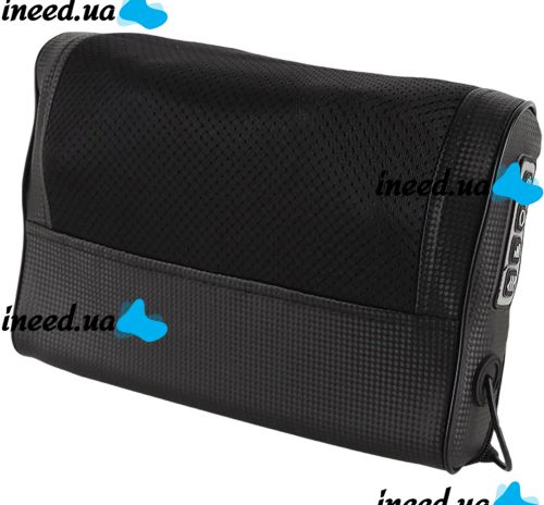 Массажная подушка для спины и шеи Massage Cushion FG214 3 режима работы с подогревом 24W Роликовый массажер FG-214 15 шариков от сети и прикуривателя