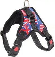 Нейлоновая шлейка жилет для выгула собак, щенков Dog Harness Set нагрудный регулируемый ремень для животных с грудным обхватом для домашних питомцев