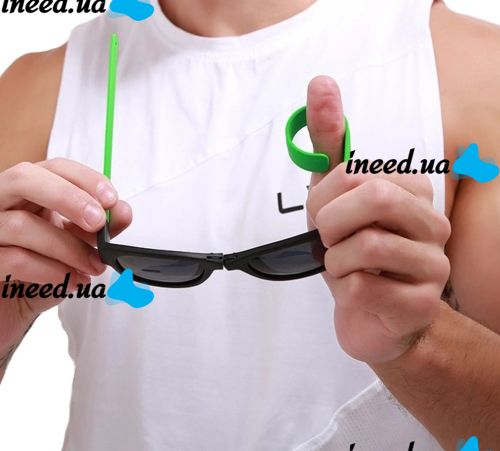 Гибкие солнцезащитные очки браслет Clix Out Sunglasses для мужчин и женщин, Спортивные очки-браслет трансформер с гибкими дужками, Зеленые