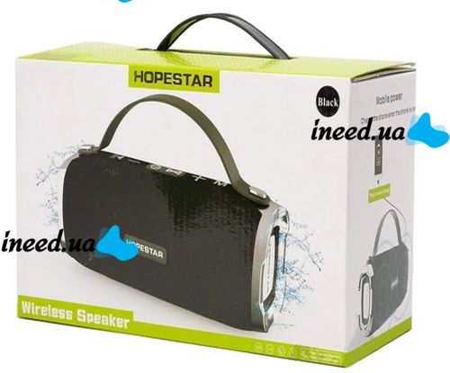 Портативная Bluetooth беспроводная стерео колонка Hopestar H24, Влагозащищенная акустика с FM радио и MicroSD H-24