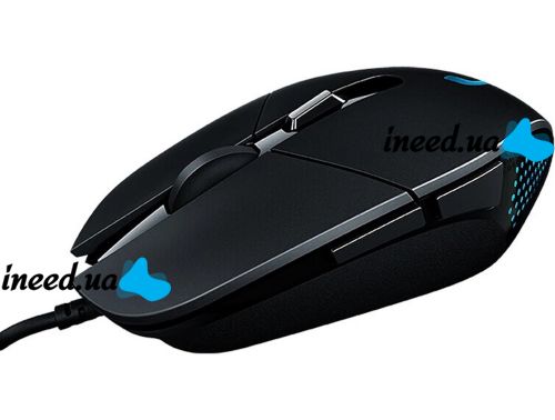 Игровая компьютерная мышь Logitech G302 Deadalus Prime проводная USB геймерская мышка с подсветкой для ПК компьютера и ноутбука G-302 Черная