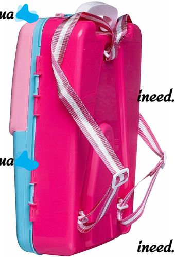 Обучающий набор для рисования Painting Backpack 628-113a 3 в 1 доска для творчества в рюкзаке, развивающий детский комплект юного художника Розовый