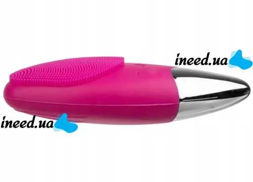 Electric Silicone Brush Massager Sonic Facial Brush BR-020 for Facial Massage, Facial Cleansing and Washing Brush with USB Vibration Pink