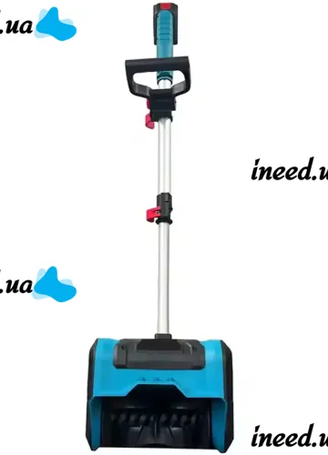 Аккумуляторный шнековый снегоуборщик Hayami HA-1018 21V 4Ah с 2 аккумуляторами, Электролопата скрепер LY-749 для уборки с регулировкой выброса снега