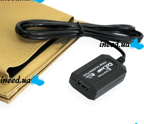 Складная солнечная панель батарея Solar Panel CCLamp CL-670 7W с USB выходом для зарядки телефона, Портативная зарядная станция трансформер от солнца