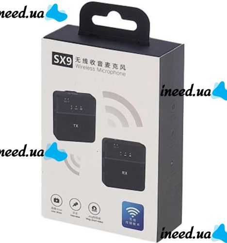 Беспроводной двойной петличный микрофон Senxin SX9 для камеры и телефона, Беспроводная радиосистема петличка с передатчиком и приемником Type-C