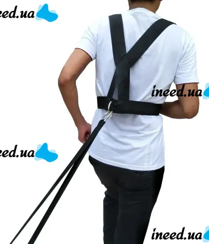 Спортивные ремни для силовых тренировок на тело Fitness Sled Harness жилет упряжка для ускорения с кольцами Фитнес ремень для занятия спортом Черный