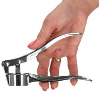 Ручной механический пресс чеснокодавка Garlic Press Springos KI0046 для измельчения чеснока из нержавеющей стали Измельчитель давилка чеснока орехов