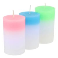 Декоративна воскова свічка хамелеон Candled Magic EL-2327 з RGB підсвічуванням 7 кольорів з справжнім вогнем, Магічна LED Свічка, яка змінює світло