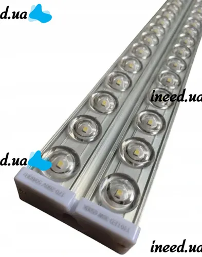 Светодиодная потолочная лампа с линзами Tube Light T10 120 см 6500K Электрический модульный светильник фонарь на стену SMD 36W от сети 220V Белая