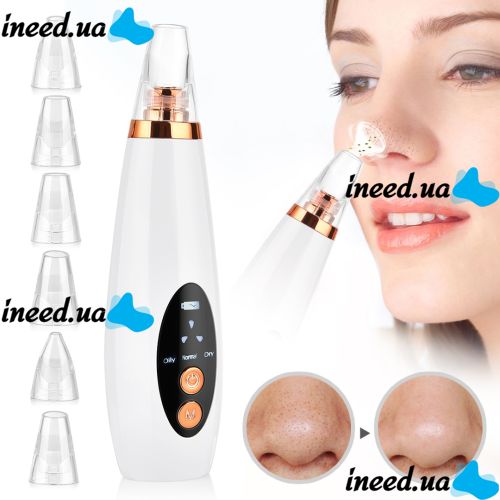Вакуумный очиститель пор для чистки кожи лица Multi-Functional Cleaning MF-64, вакуумный аппарат-очиститель, аппарат от черных точек, лифтинг