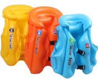 Детский надувной жилет Swim Vest BT-IG-0005 спасательный для плавания с подголовником от 3 до 14 лет, Надувная защитная жилетка S, M, L для детей