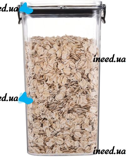 A set of containers for bulk Food Storage Container Set of 7 containers, transparent organizers, jars for food storage, cereals with lids