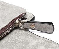 Женский замшевый кошелек Baellerry Forever Mini N 2346 Grey женское мини портмоне на 10 отделений для купюр и мелочи 10.5Х11.5 см Серое