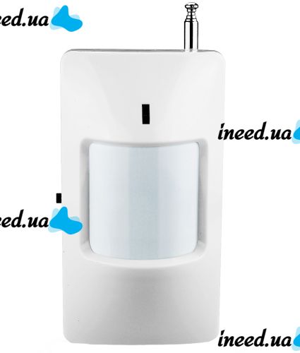 Беспроводной настенный ИК датчик движения для GSM сигнализации PIR Detector HW 01 с углом обзора 110 градусов HW-01 игнорирующий животных Белый