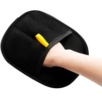 Двусторонняя перчатка Pet Hair Removal Glove PL-23 для удаления шерсти животных, электростатическая щетка для уборки ворса, пыли и волос 24х16 см 