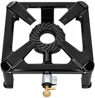 Одноконфорочная газовая плита Kraft&Dele KD117850 5.6 кВт чугунный таганок с ручной регулировкой пламени для газового баллона Gas Cooker SGB-04D
