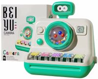 Montessori MSS-011 Children's Toy Piano with Light and Sound Effects, Beiyu Electronic Synthesizer with Simulated Camera Flash for Children