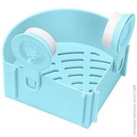Настенная угловая полка подставка Triangle Shelves LY-572 для ванных принадлежностей на присосках, Навесная полочка для мыла и шампуней в ванную