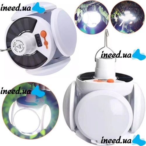 Universal Folding Lantern Solar Emergency Charging Lamp BL-2029 Hanging LED Camping Lamp with USB, Rechargeable Solar Battery