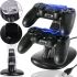 UKC WG-01 Charging Station Stand for 2 Playstation PS4 Slim/Pro Joysticks Charger for backlit joystick gamepads