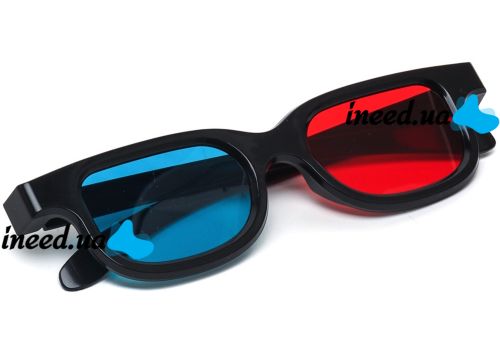 Универсальные 3D очки виртуальной реальности Digital Glasses анаглифные стерео очки в пластиковой оправе для 3Д изображений, фильмов и видео