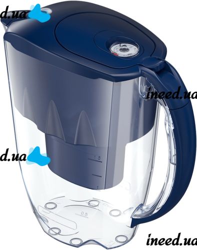 Фильтр-кувшин Aquaphor Jasper 2.8 л водоочиститель кувшин для очистки водопроводной воды, система фильтрации со сменным модулем Аквафор Джаспер Синий