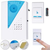 Дверной звонок Luckarm Intelligent D006 от розетки 220V беспроводная кнопка передатчик сигнала и приемник от сети на 38 мелодий для входной двери до 100 м