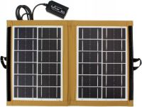 Складная солнечная панель батарея Solar Panel CCLamp CL-670 7W с USB выходом для зарядки телефона, Портативная зарядная станция трансформер от солнца