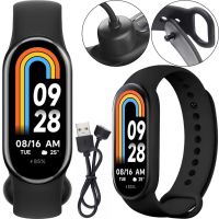 Фитнес браслет Xiaomi Mi Band M8 FitPro с шагомером, измерением давления и пульса, Спортивные смарт часы на руку Сяоми Smart Watch М8 Черные