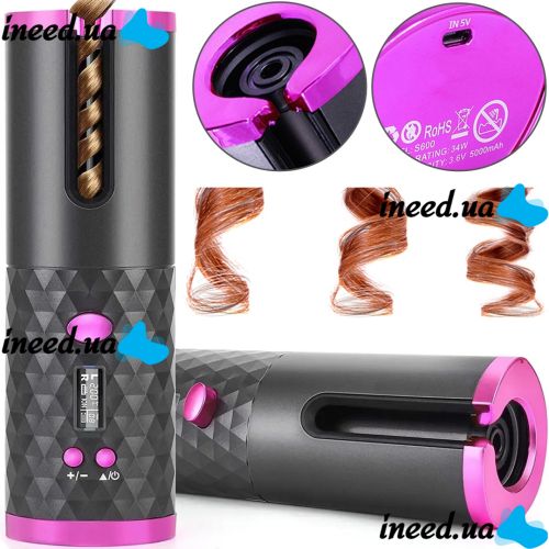 Беспроводная плойка для укладки волос Ramindong BeautyStar Maxtop Hair Curler WM-002 аккумуляторный автоматический стайлер, бигуди для локонов USB