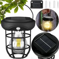 Подвесной кемпинговый фонарь Solar Sensor Light CL-T88 3 режима уличный светодиодный светильник с датчиком движения и ручкой на солнечной батарее