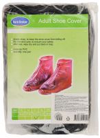 Многоразовые бахилы для обуви Adult Shoe Cover водонепроницаемые защитные чехлы дождевики на молнии с протектором от дождя и грязи Прозрачные