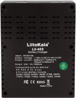 Зарядное устройство для аккумуляторов LiitoKala Lii-402 универсальная зарядка для батареек 18650 на 4 аккумулятора c режимом Power Bank от USB