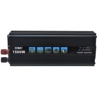 UKC 12V-220V 1500W Car Inverter, 12V 1500W Car Voltage Converter from Battery and Cigarette Lighter with Overload Protection