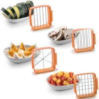    Овощерезка с контейнером 5 в 1 Nicer Dicer Quick ручной измельчитель слайсер для овощей и фруктов, кухонный набор с насадками для нарезки продуктов