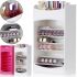 Настільний органайзер Cosmake MAG-891 для зберігання косметики і лаку Lipstick And Nail Polish на 8 полиць, косметична поличка з висувним ящиком
