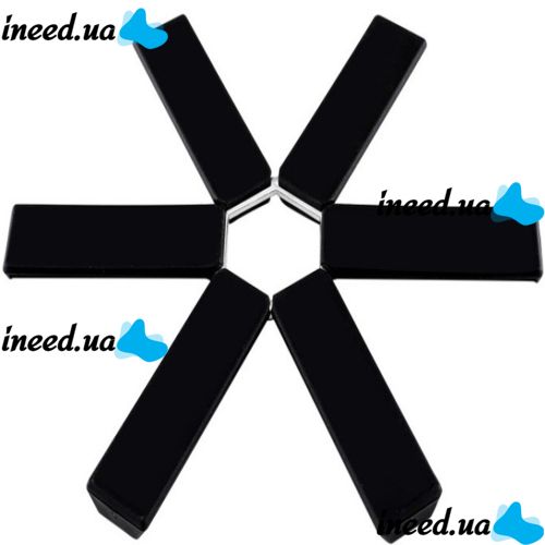 Кухонная подставка под горячее Folding Pot Mat антипригарная термостойкая складная подставка, нескользящий коврик для посуды на кухню 19*19 см