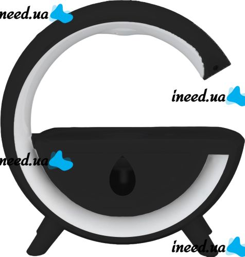 Антигравитационный увлажнитель воздуха ночник Anti-Gravity Humidifier T00K8 с RGB подсветкой, Диффузор 350мл с капельным эффектом от USB Черный