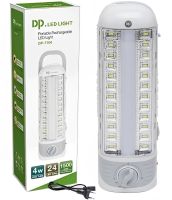 Светодиодная переносная лампа фонарь DP Light DP-7104 1500 mAh с регулировкой света для кемпинга, Аккумуляторные прожектор светильник с ручкой Белый