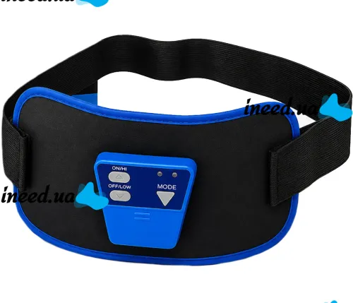 AbGymnic Muscle Stimulator Belt for Weight Loss, Abs, and Muscle Toning—a Battery-Powered Massager and Exercise Machine with a 6-Mode Muscle Stimulator for Fat Burning