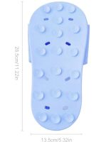 Силиконовый массажный шлепок Massage Slipper Tatboomu для массажа стоп ног, Тапочек 28.5х13.5 см с акупунктурным эффектом из силикона для душа Синий
