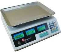 Торговые электронные весы Domotec MS-228 до 50 кг 6V точность деления 5гр, Настольные весы Домотек для торговли от сети от аккумулятора
