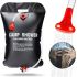 Переносний туристичний душ для дачі Easy Camp Solar Shower Bag на 20 л, похідний літній портативний душ, дачний мобільний резервуар для води